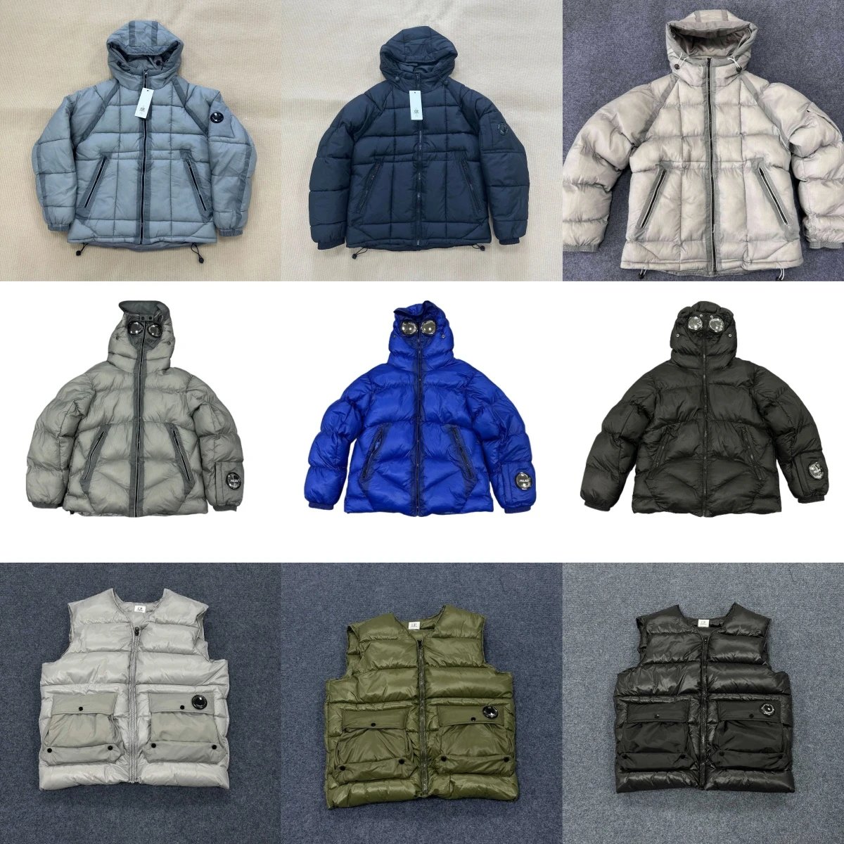C.P. Company Goggle Jacket Puffer Jacket Multicolor
