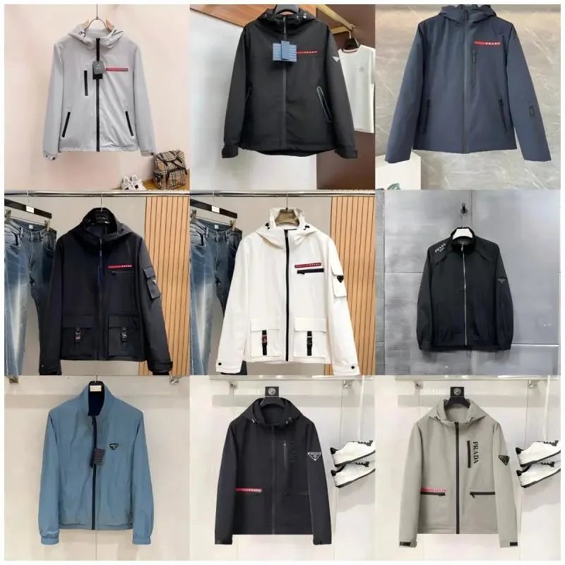 Prada Re-Nylon Hooded Lightweight Jacket Black