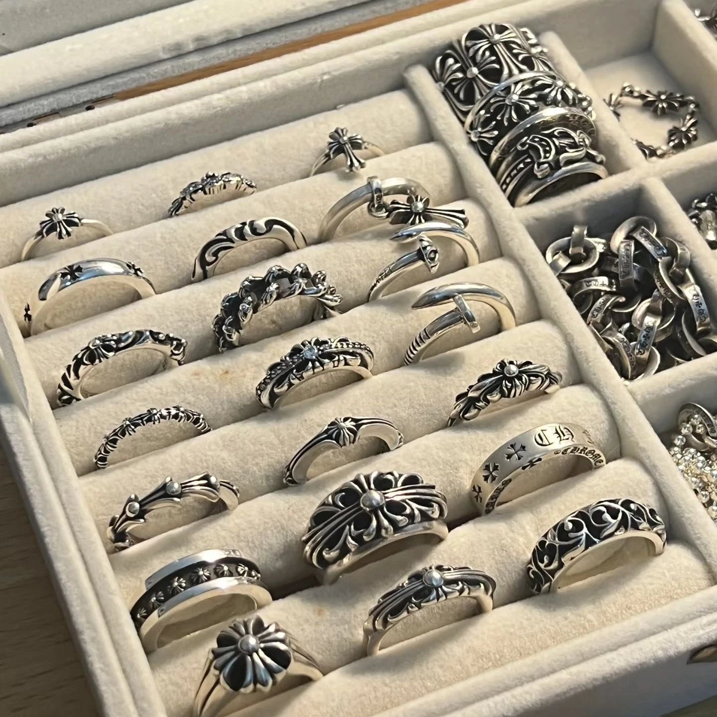 Chrome Hearts Silver Rings Collection Vintage Jewelry Silver