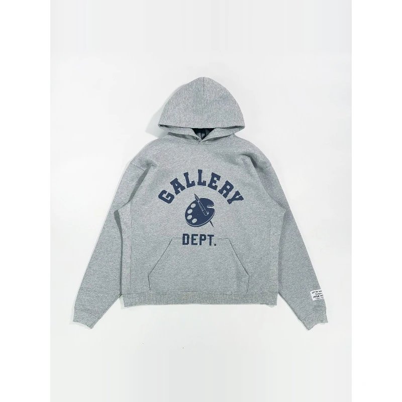 Gallery Dept. Paint Palette Graphic Streetwear Hoodie Gray