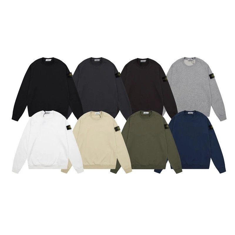 Stone Island Crewneck Sweatshirt Cotton Pullover Multicolor
