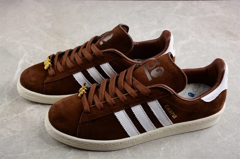 Adidas BAPE Campus 80s suede sneakers Brown