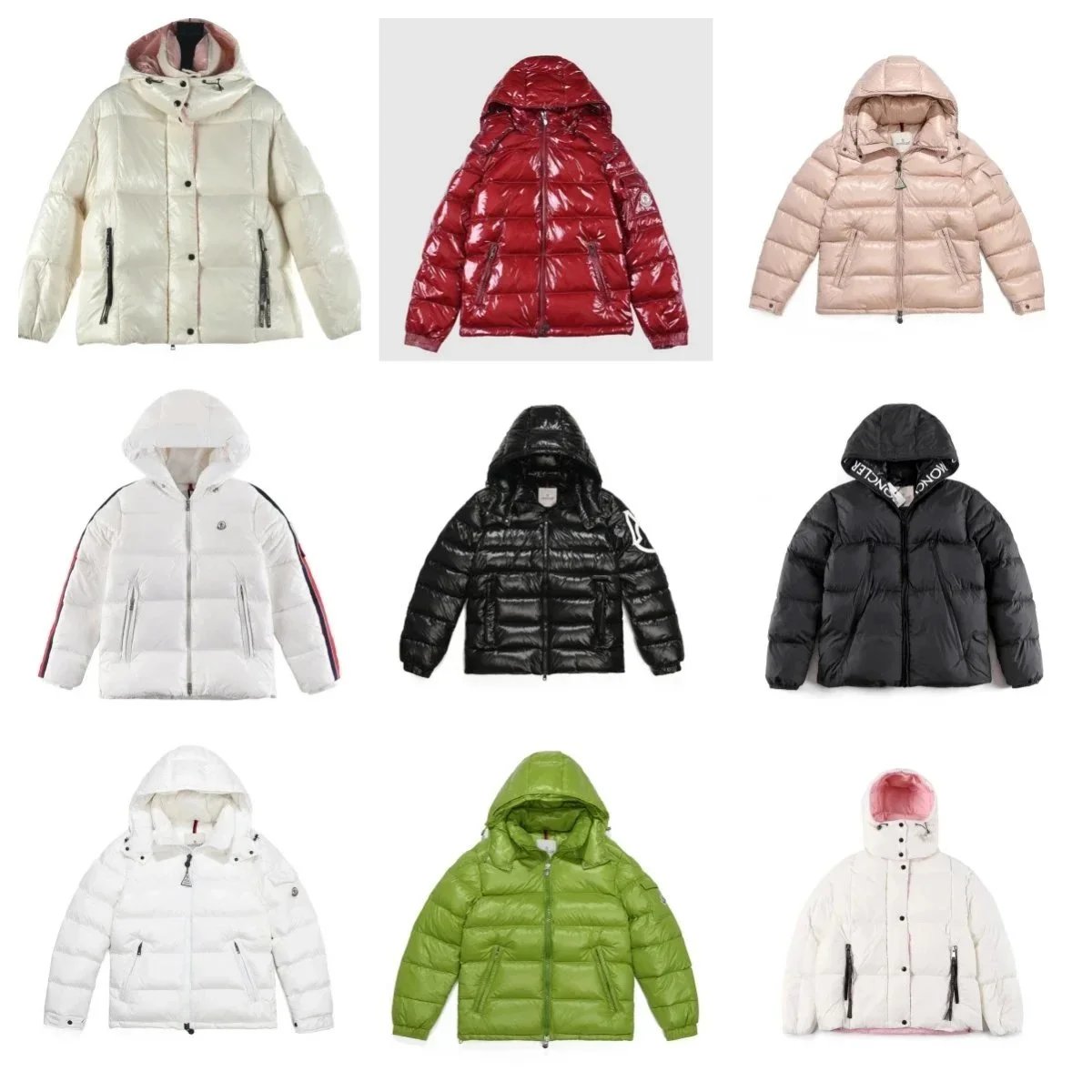 Moncler Maya Shiny Puffer Jacket Multicolor