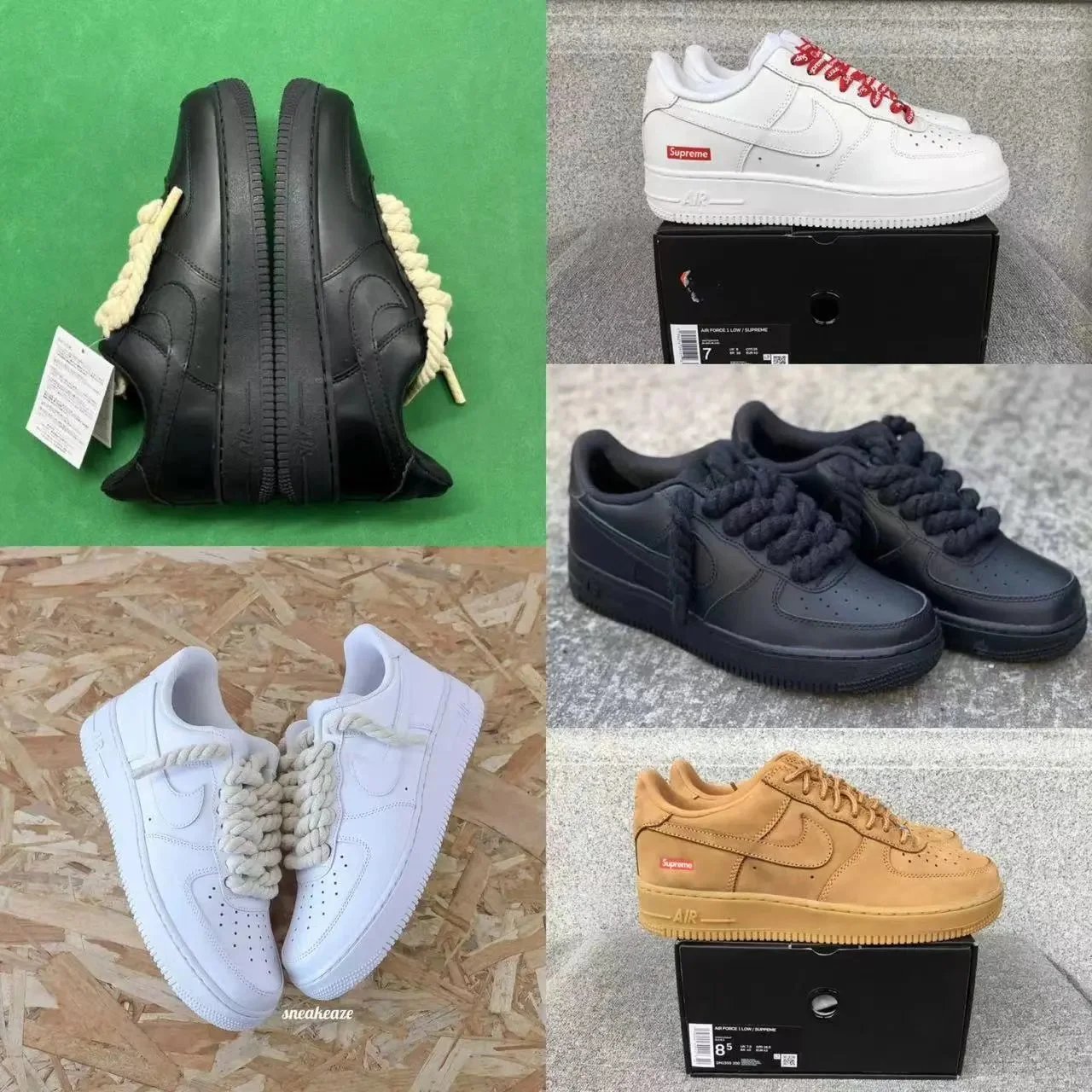 Nike Air Force 1 Chunky Lace Sneakers Multicolor
