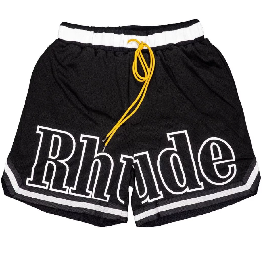 Rhude Basketball Mesh Shorts Black
