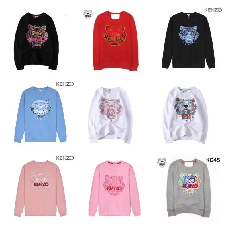 Kenzo Tiger Embroidery Graphic Sweatshirt Multicolor