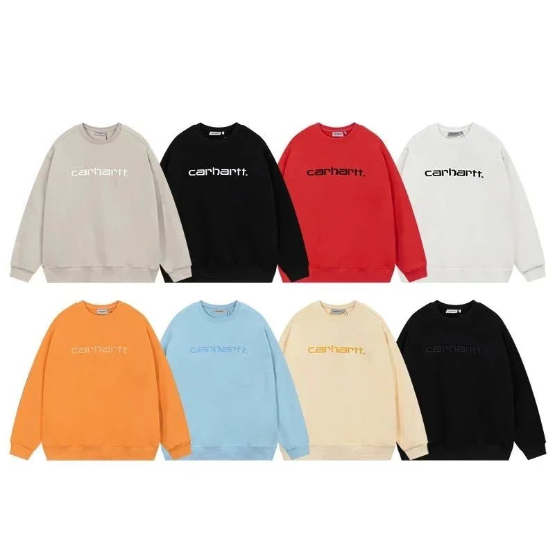 Carhartt Script Embroidery Cotton Crewneck Sweatshirt Multicolor