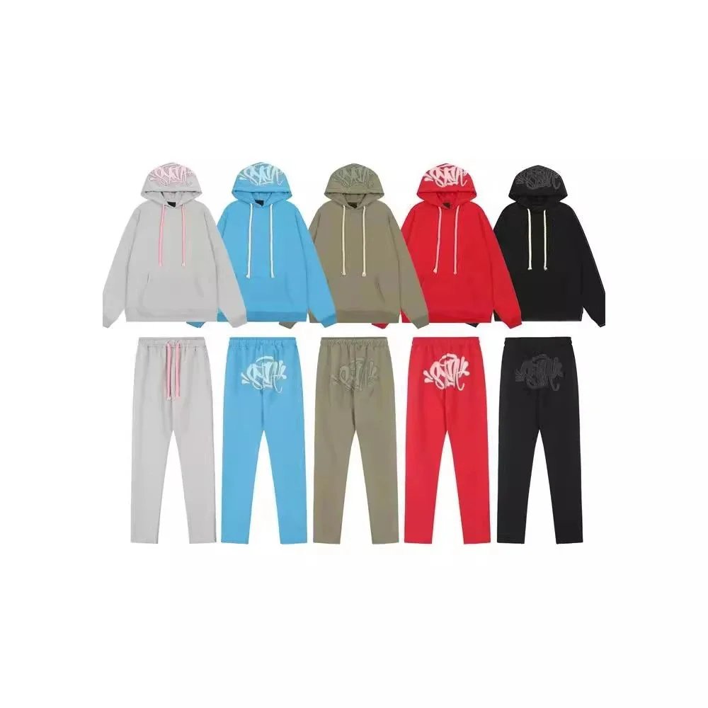 Design Graffiti Print Oversized Streetwear Tracksuit Set Multicolor