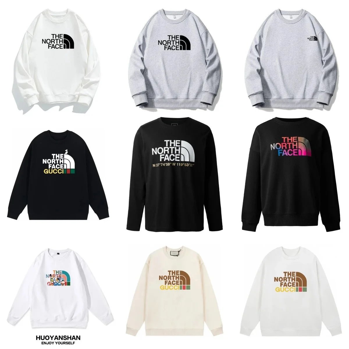 The North Face TNF Graphic Print Crewneck Sweatshirt Multicolor