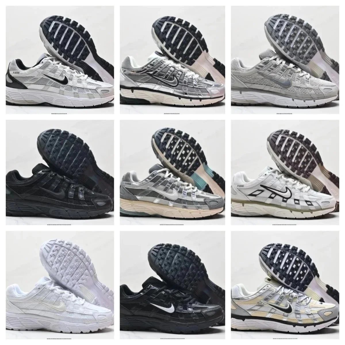 Nike P-6000 Chunky Retro Sneakers Multicolor