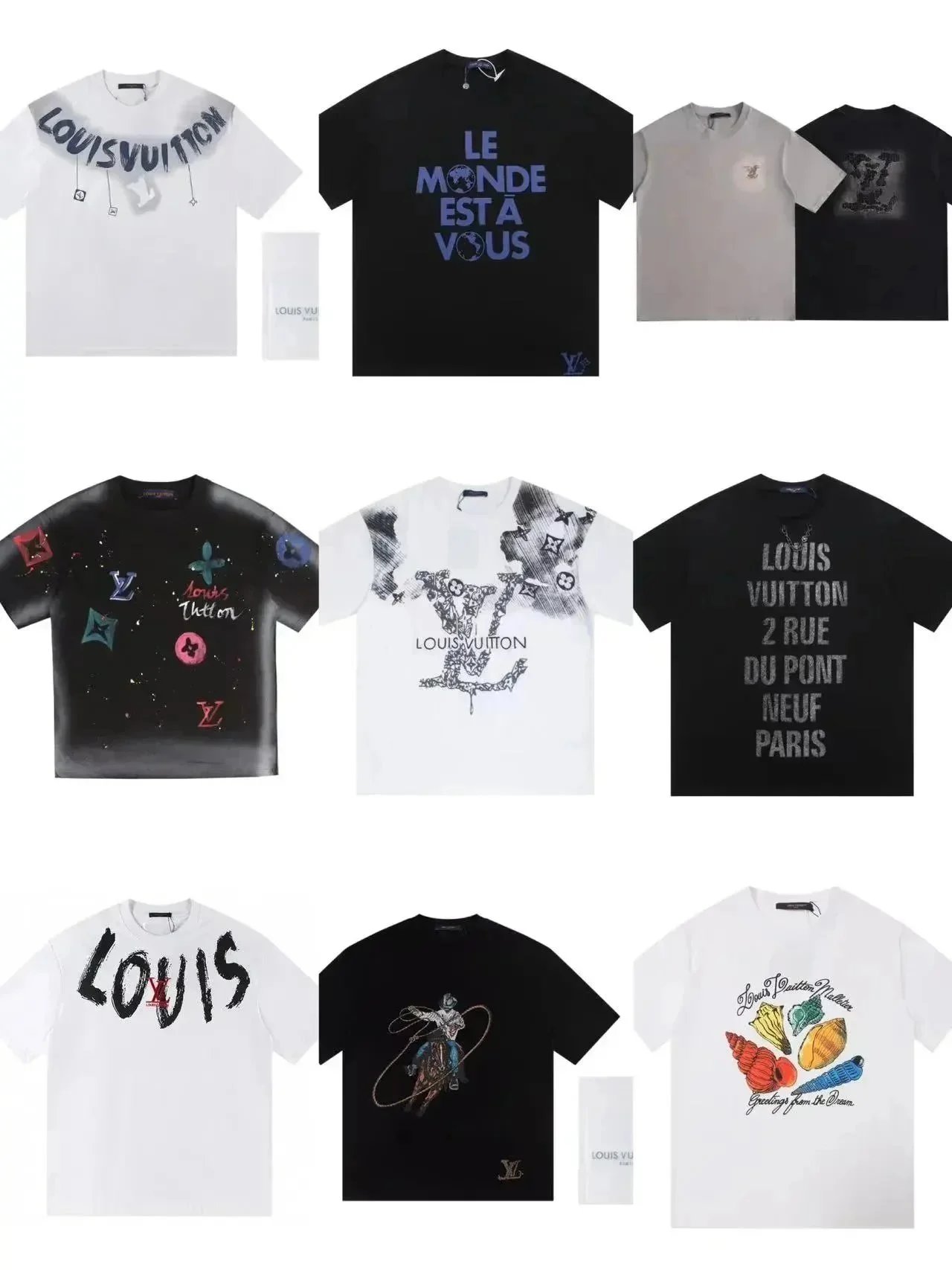 Louis Vuitton LV Graphic Print Oversized Tee Multicolor