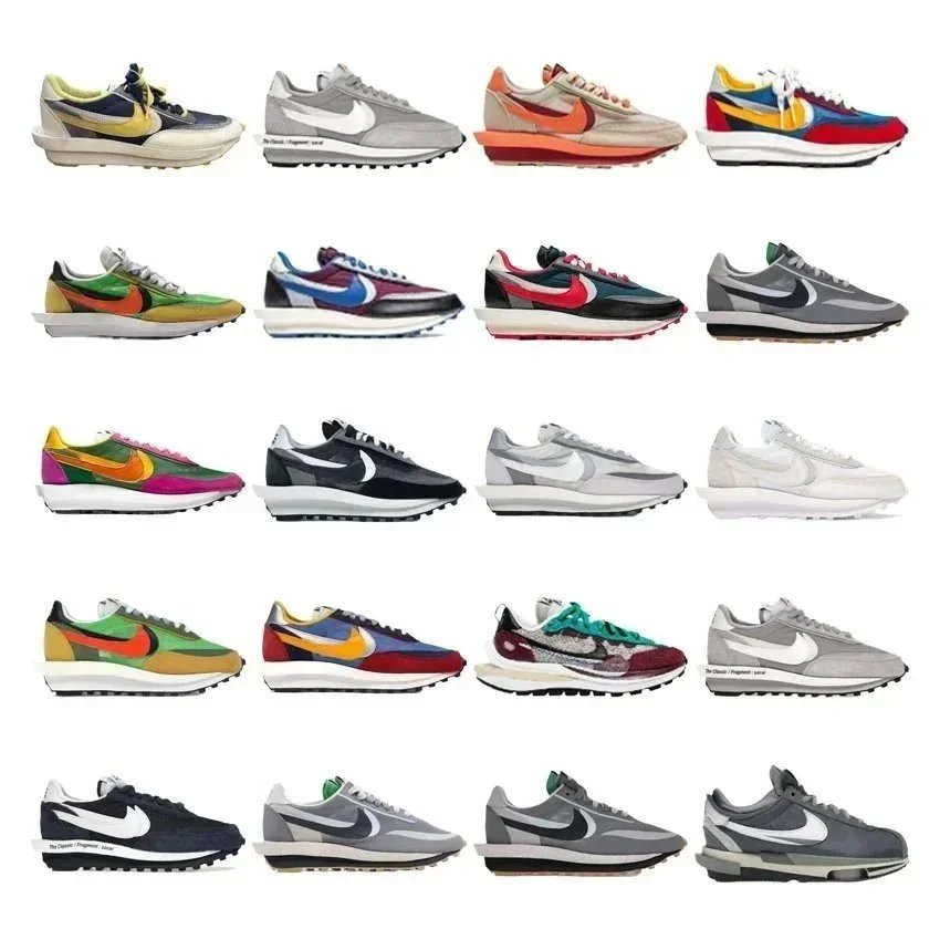 Nike LDWaffle Sacai Chunky Sneakers Multicolor