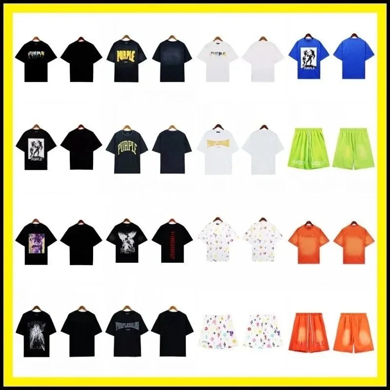 Purple Brand Graphic Print Oversized Tee Multicolor
