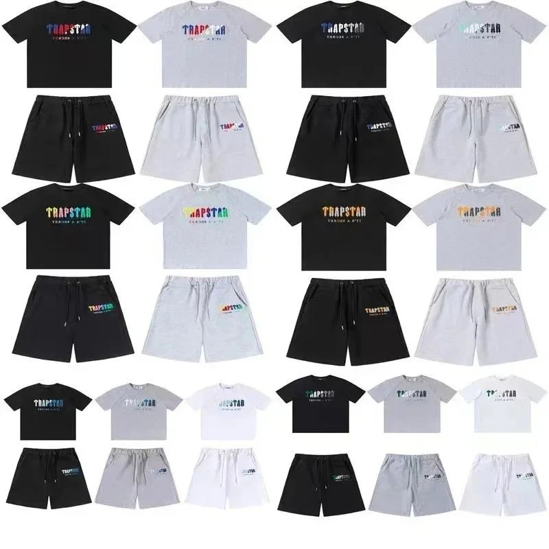 Trapstar Irongate Graphic Matching Set Streetwear T-Shirt and Shorts Multicolor