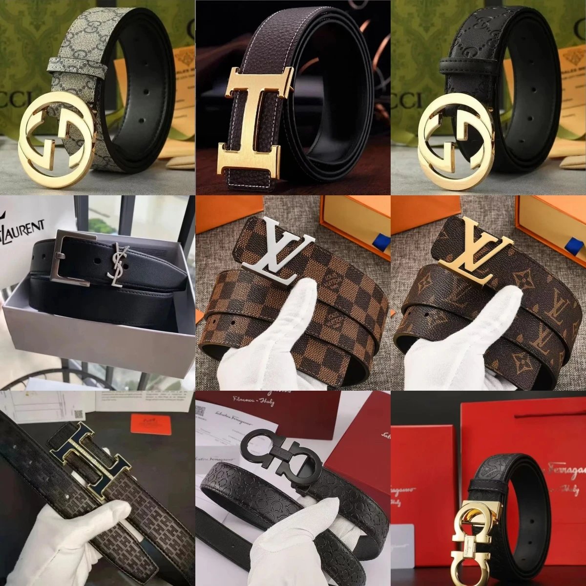 Design Luxury Designer Belts Classic Leather Accessories Multicolor