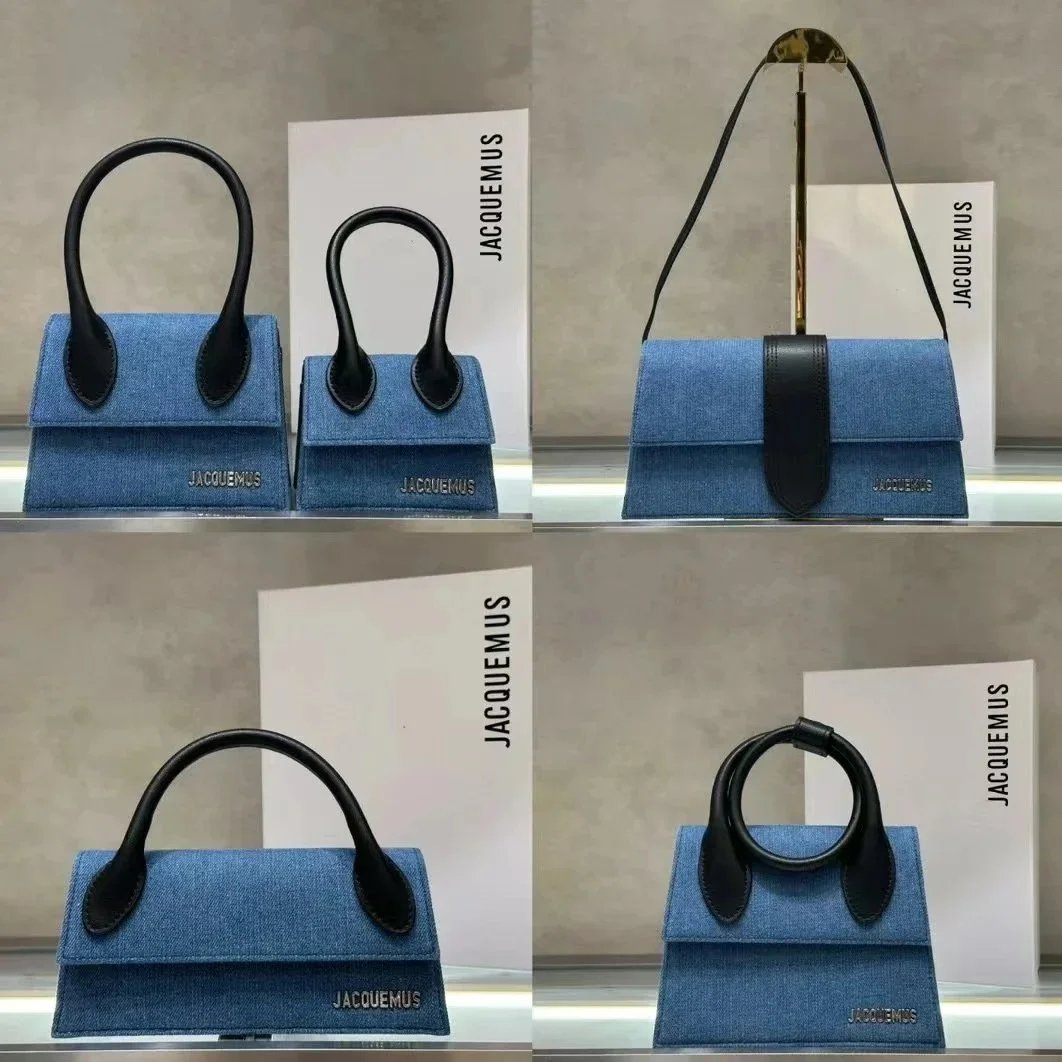 Jacquemus Le Chiquito Denim Handbag Blue