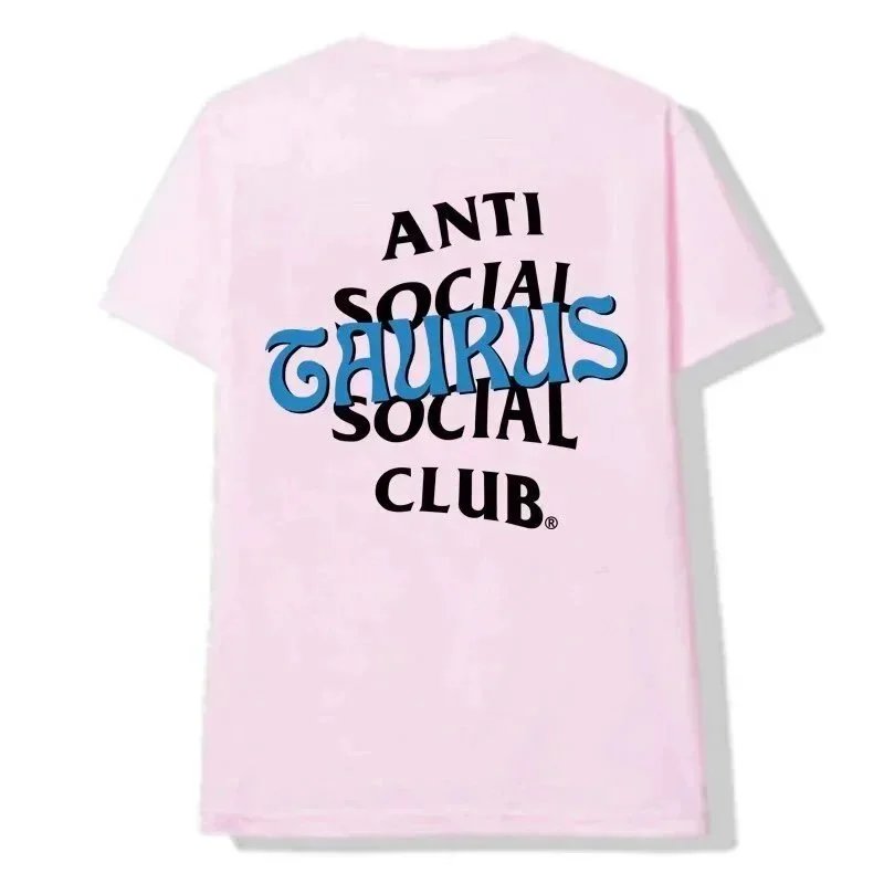 Anti Social Social Club ASSC Taurus Graphic Streetwear T-Shirt Pink