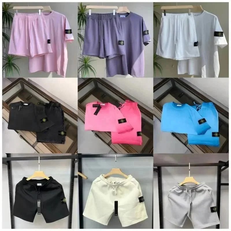 Stone Island Badge Patch Casual Matching Set Multicolor
