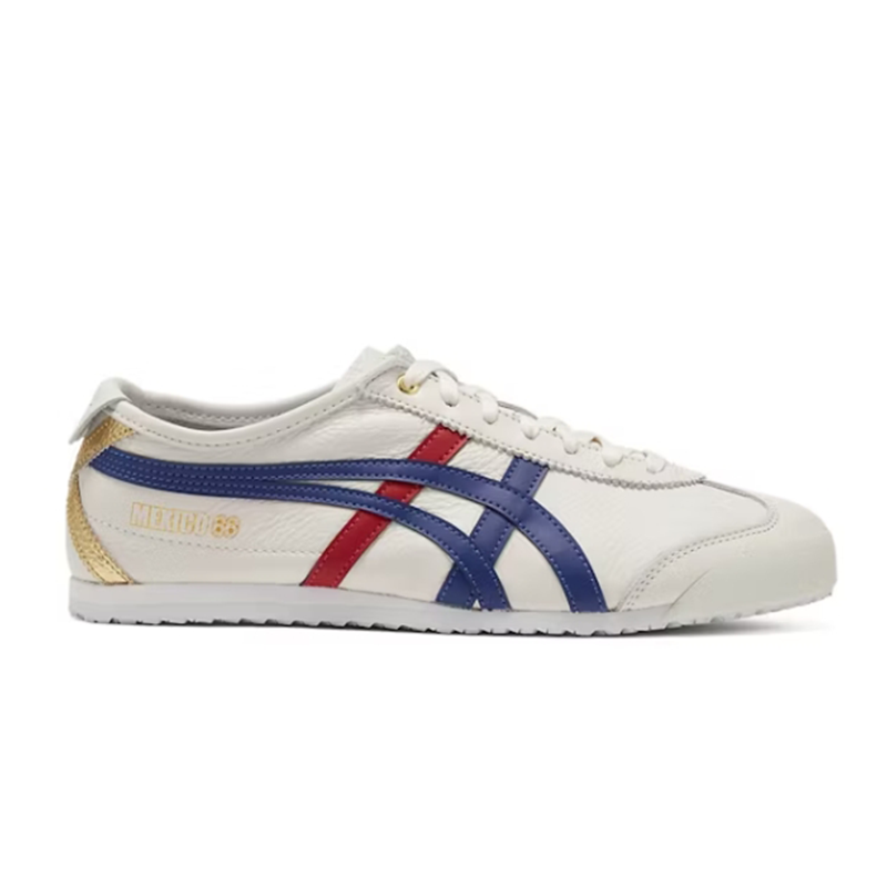 Onitsuka Tiger Mexico 66 retro leather sneakers White Blue and Red