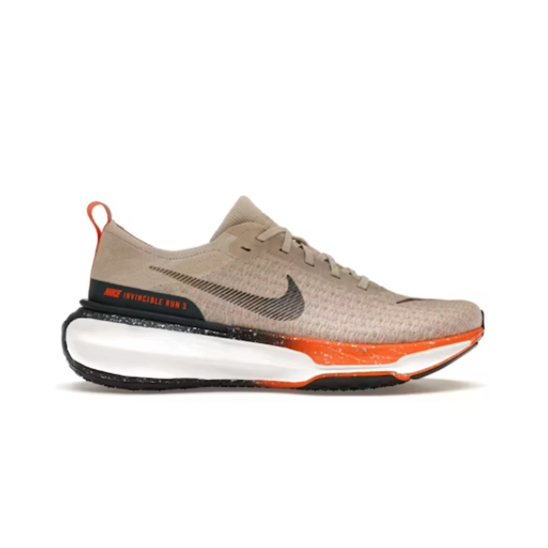 Nike Invincible Run 3 Mesh Running Shoes Beige and Orange