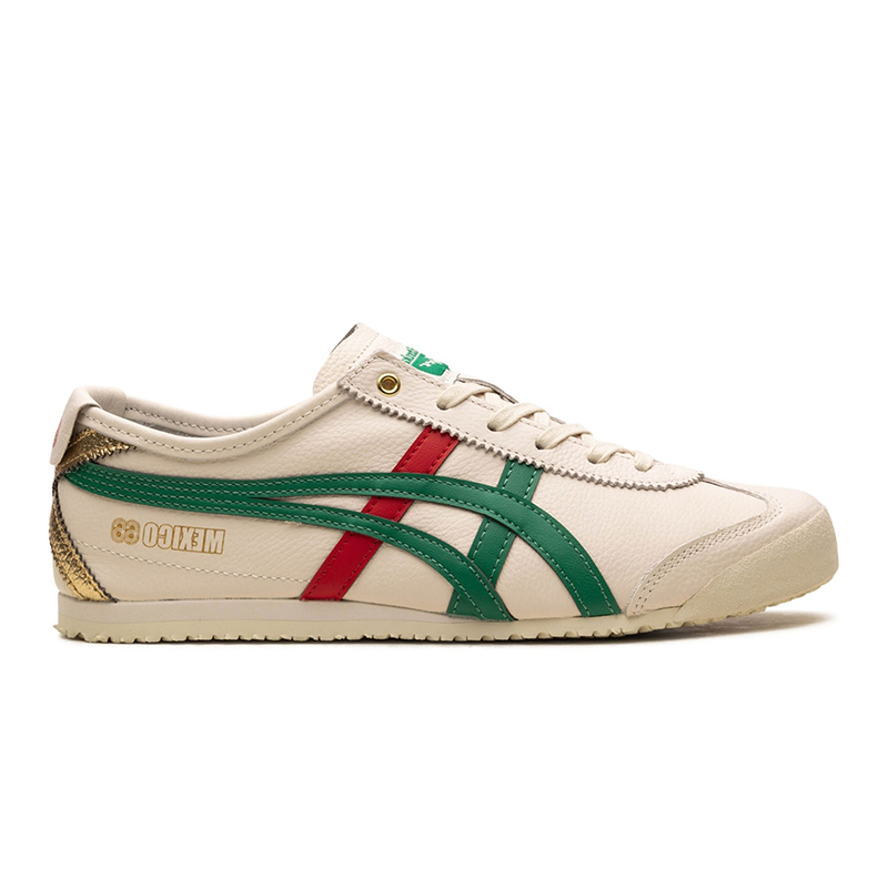 Onitsuka Tiger Mexico 66 Low Top Sneakers White and Green