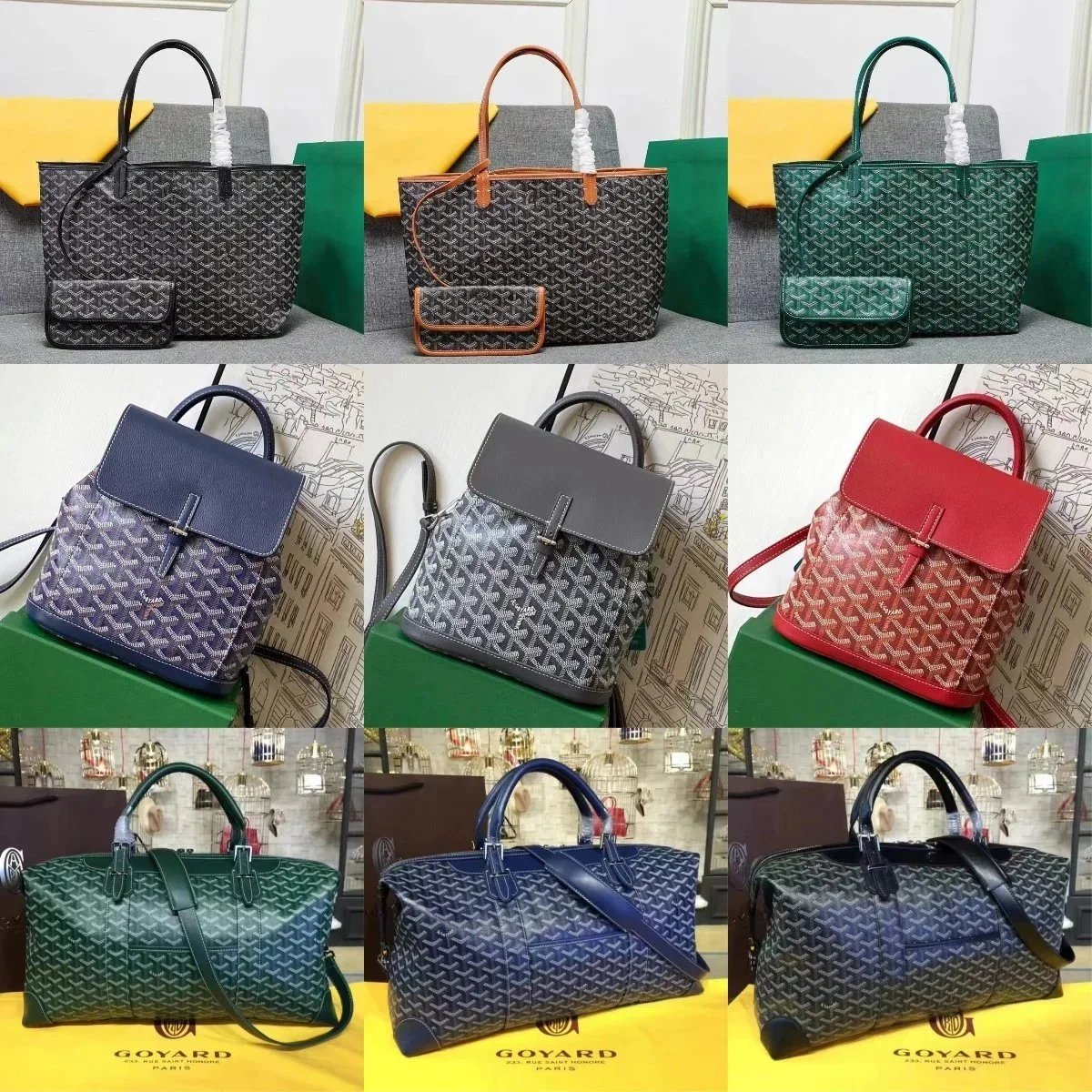 Goyard Saint Louis PM Classic Tote Bag Multicolor
