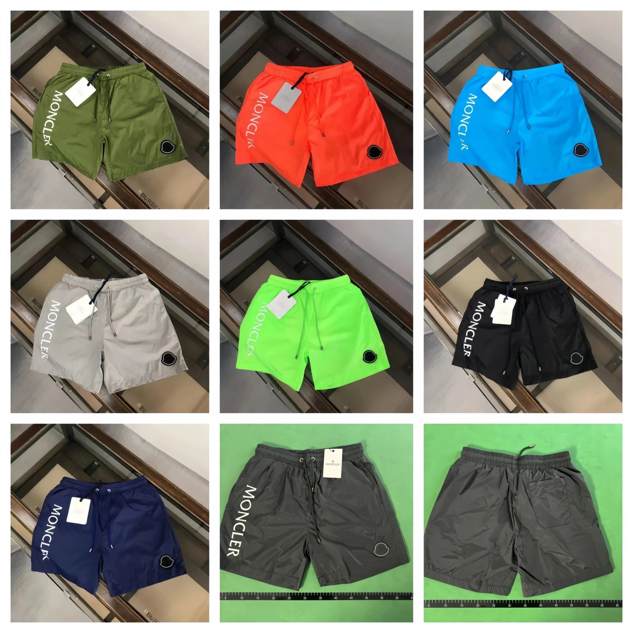 Moncler Swim Trunks Casual Nylon Shorts Multicolor