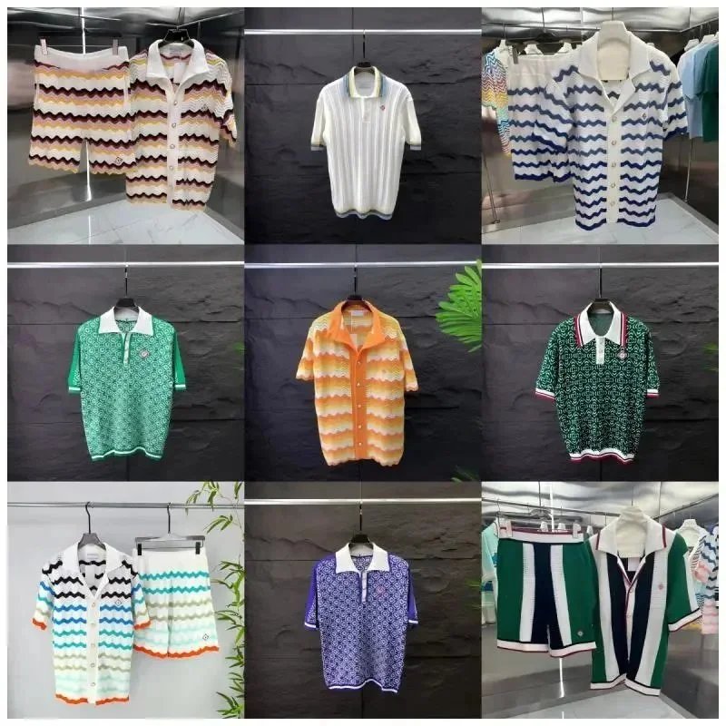 Missoni Zigzag Knit Casual Polo Shirt Multicolor