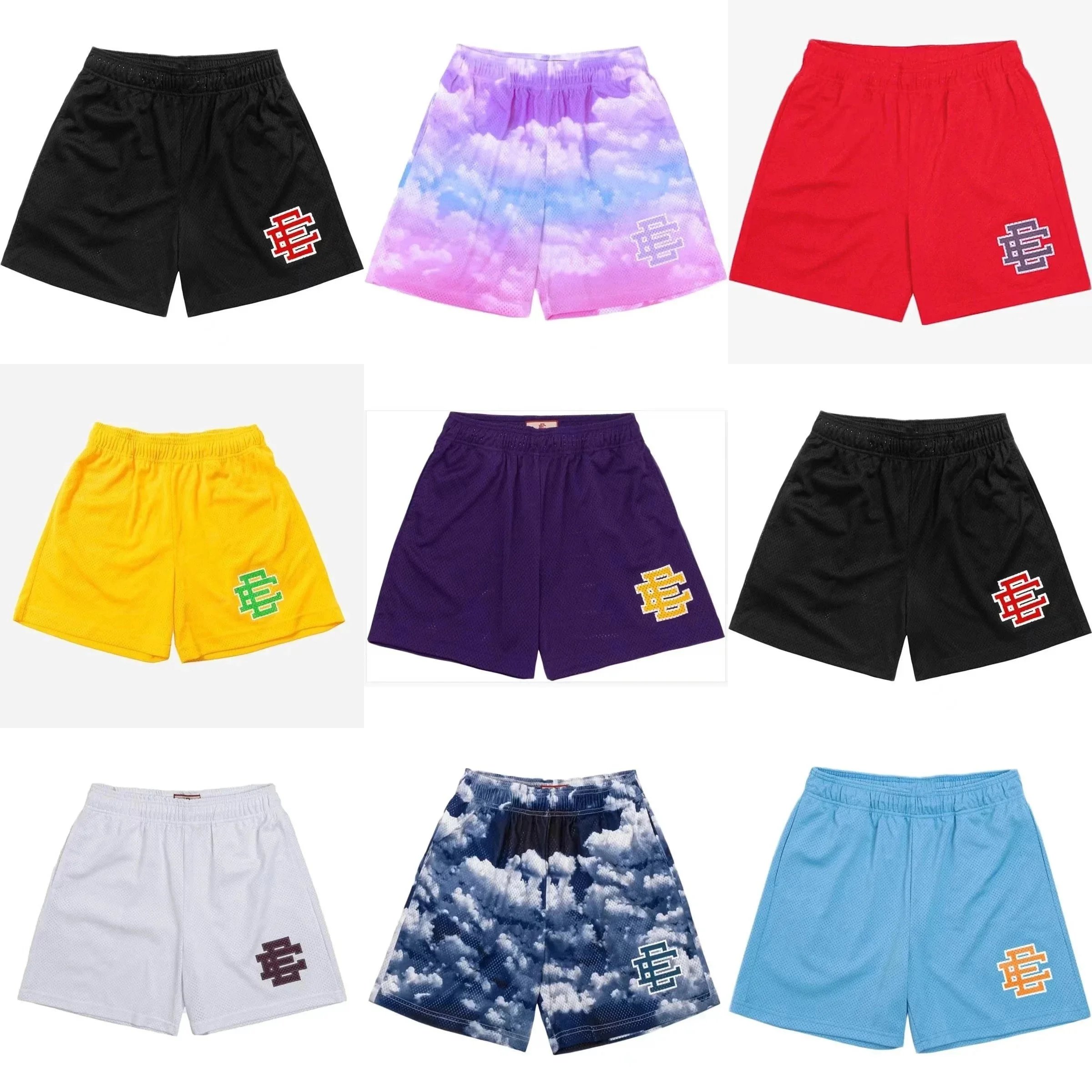 Eric Emanuel EE Mesh Shorts Athletic Streetwear Multicolor