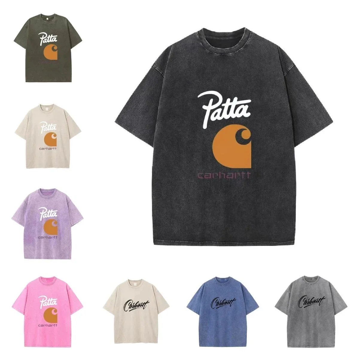 Patta Patta x Carhartt WIP Graphic Streetwear T-Shirt Multicolor