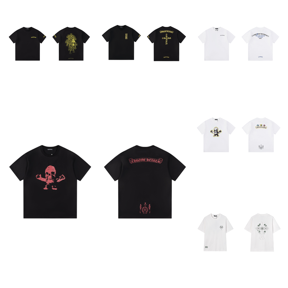 Chrome Hearts Graphic Print Cotton T-Shirt Multicolor