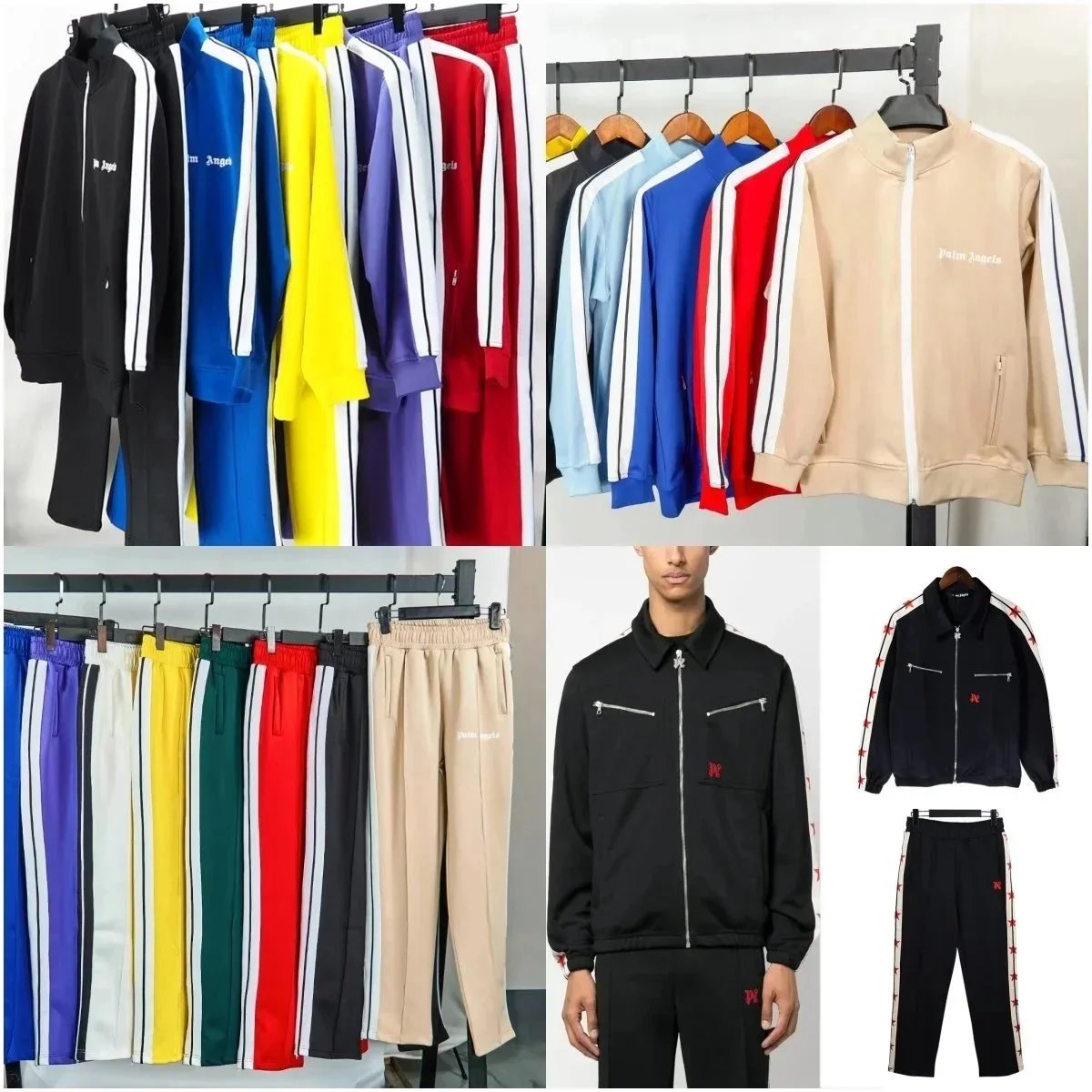 Palm Angels Classic Tracksuit Set Athleisure Multicolor