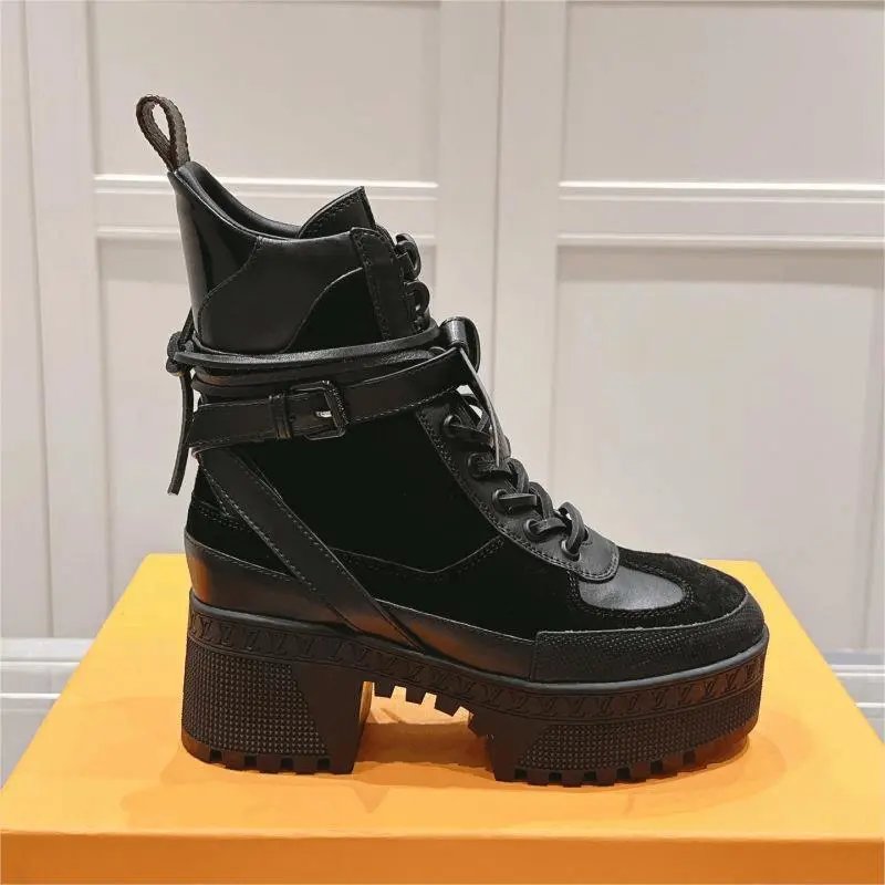 Louis Vuitton LV Star Trail Chunky Platform Boots Black