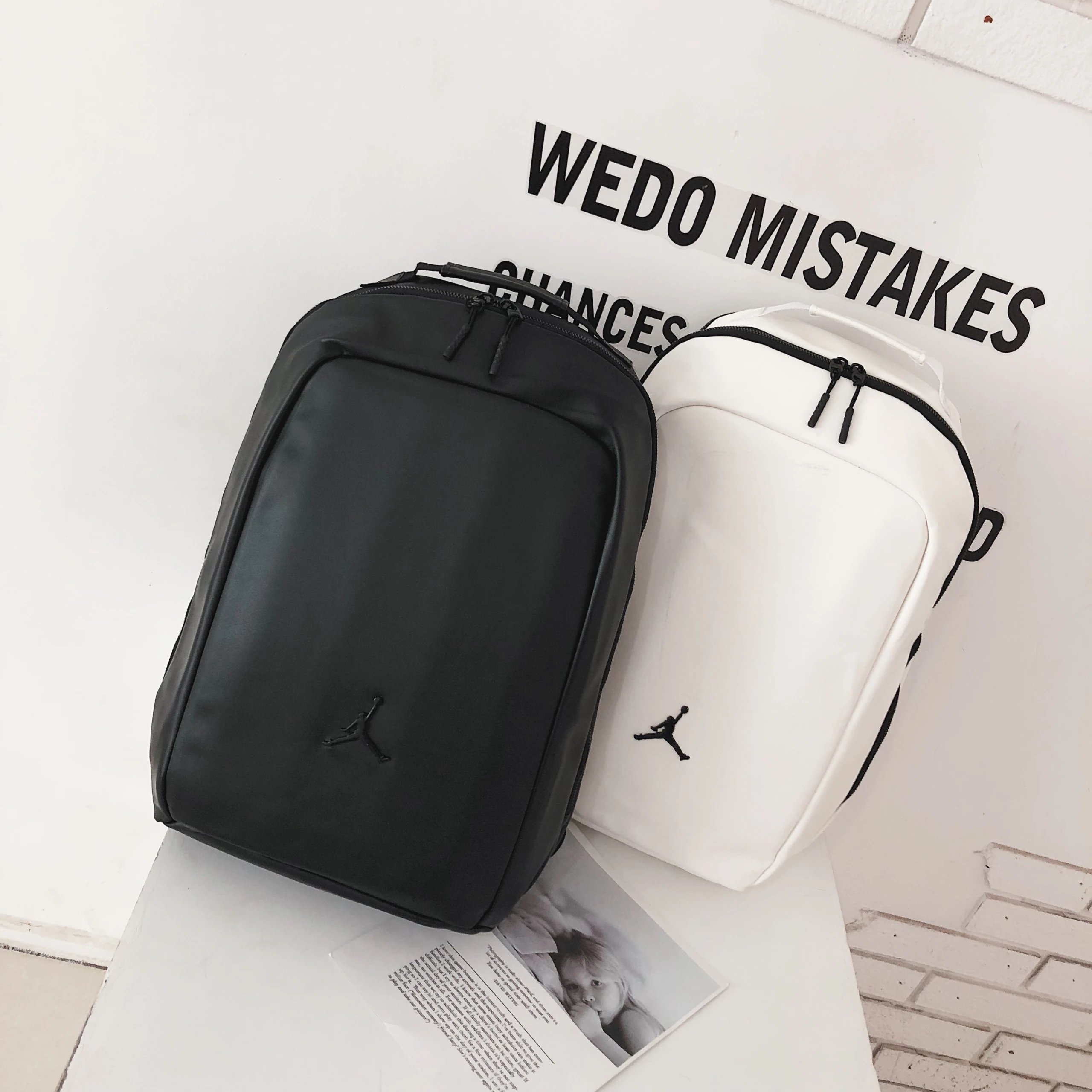 Jordan Jumpman Minimalist Travel Backpack Black and White