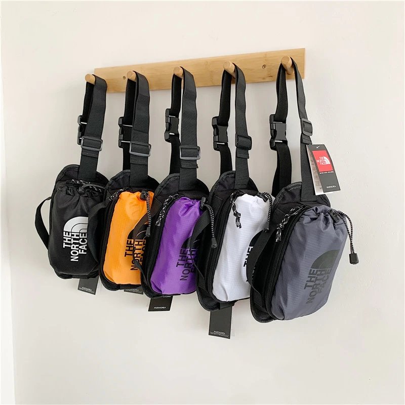 The North Face TNF Crossbody Bag Lightweight Nylon Waist Bag Multicolor