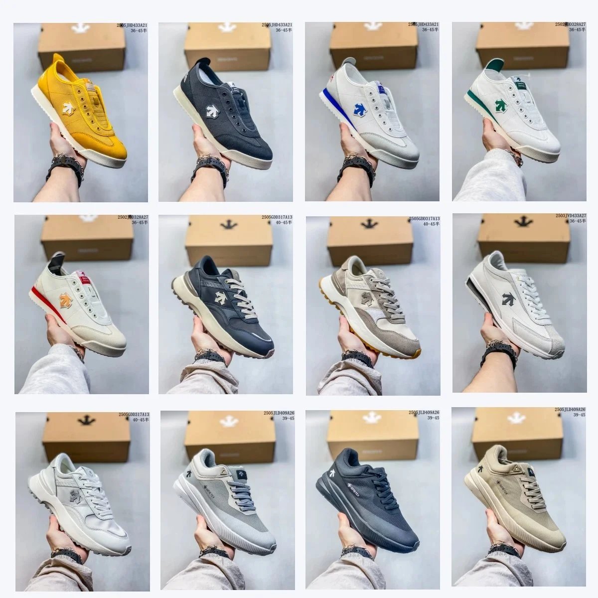 Descente Casual Sneakers Low Top Shoes Multicolor