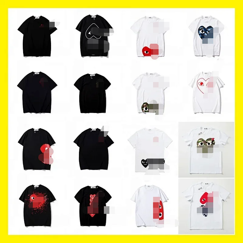 Comme des Garçons CDG Play Heart Graphic Cotton T-Shirt Multicolor