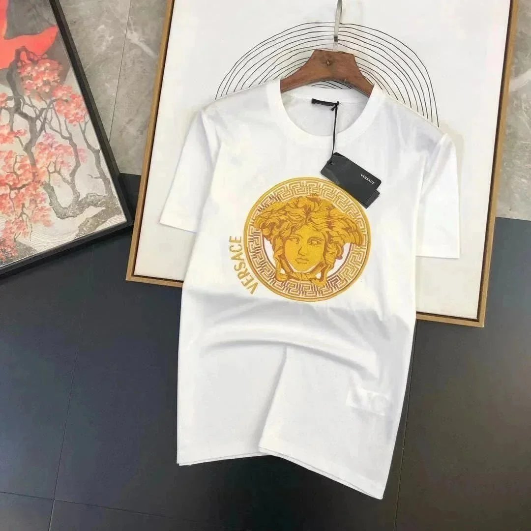 Versace Medusa Head Graphic Cotton T-Shirt White