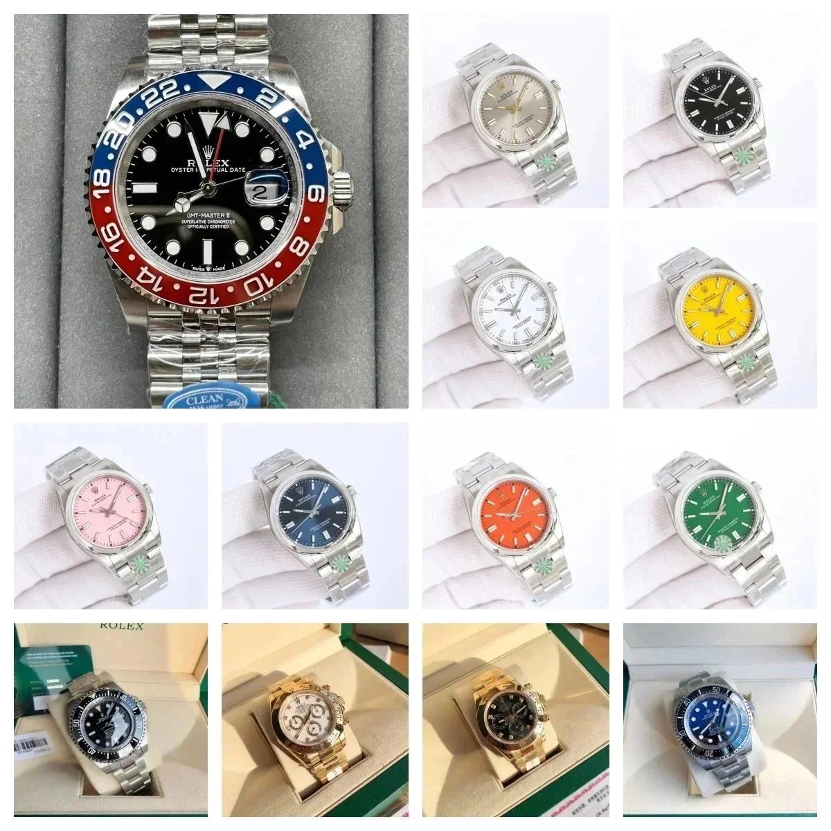Rolex GMT-Master II Luxury Watch Multicolor