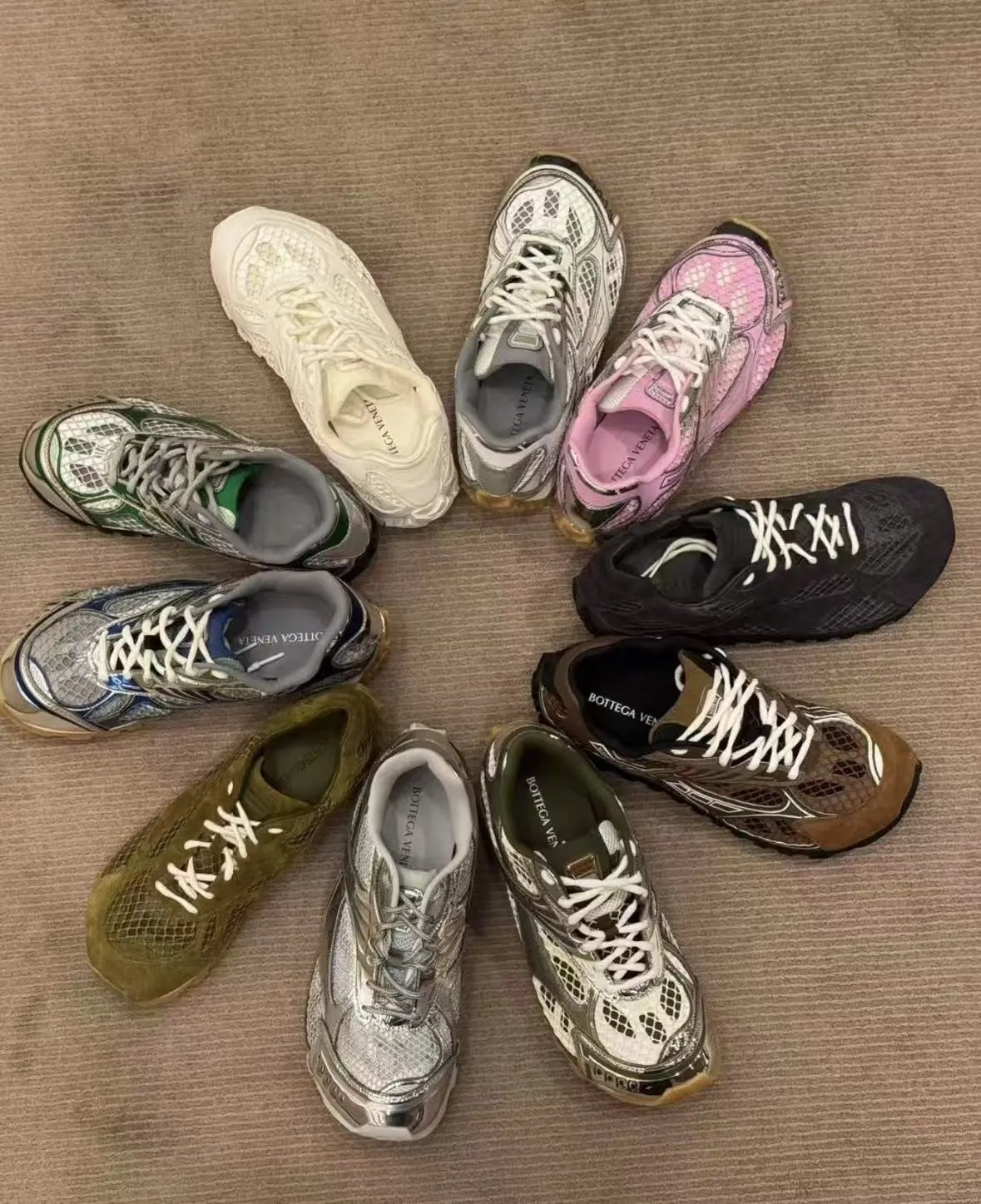 Bottega Veneta Orbit Chunky Sneakers Multicolor