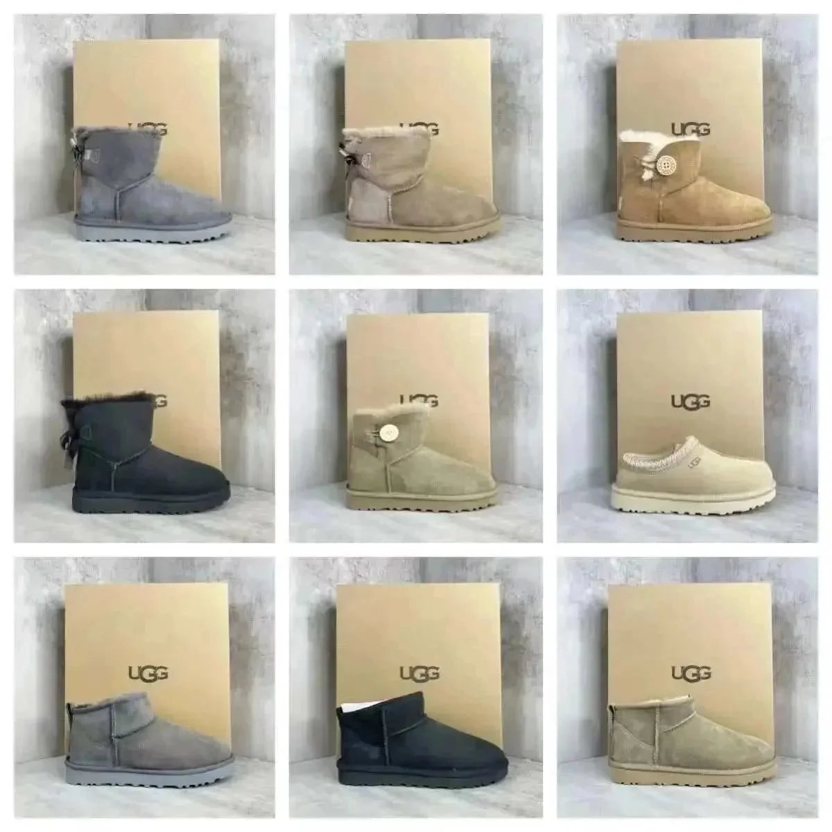 UGG Classic Mini Series Cozy Suede Boots Multicolor