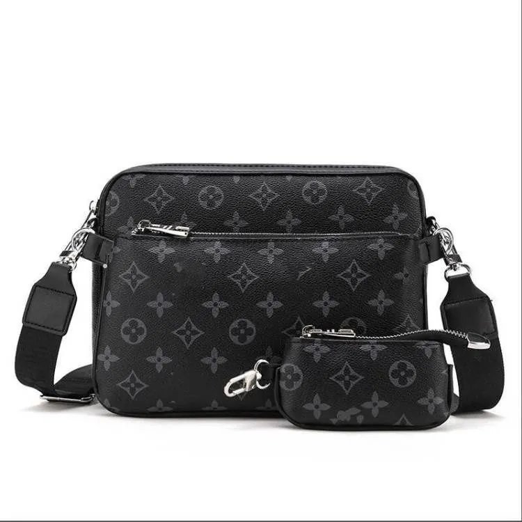 Louis Vuitton LV Trio Messenger Monogram Eclipse Crossbody Bag Black