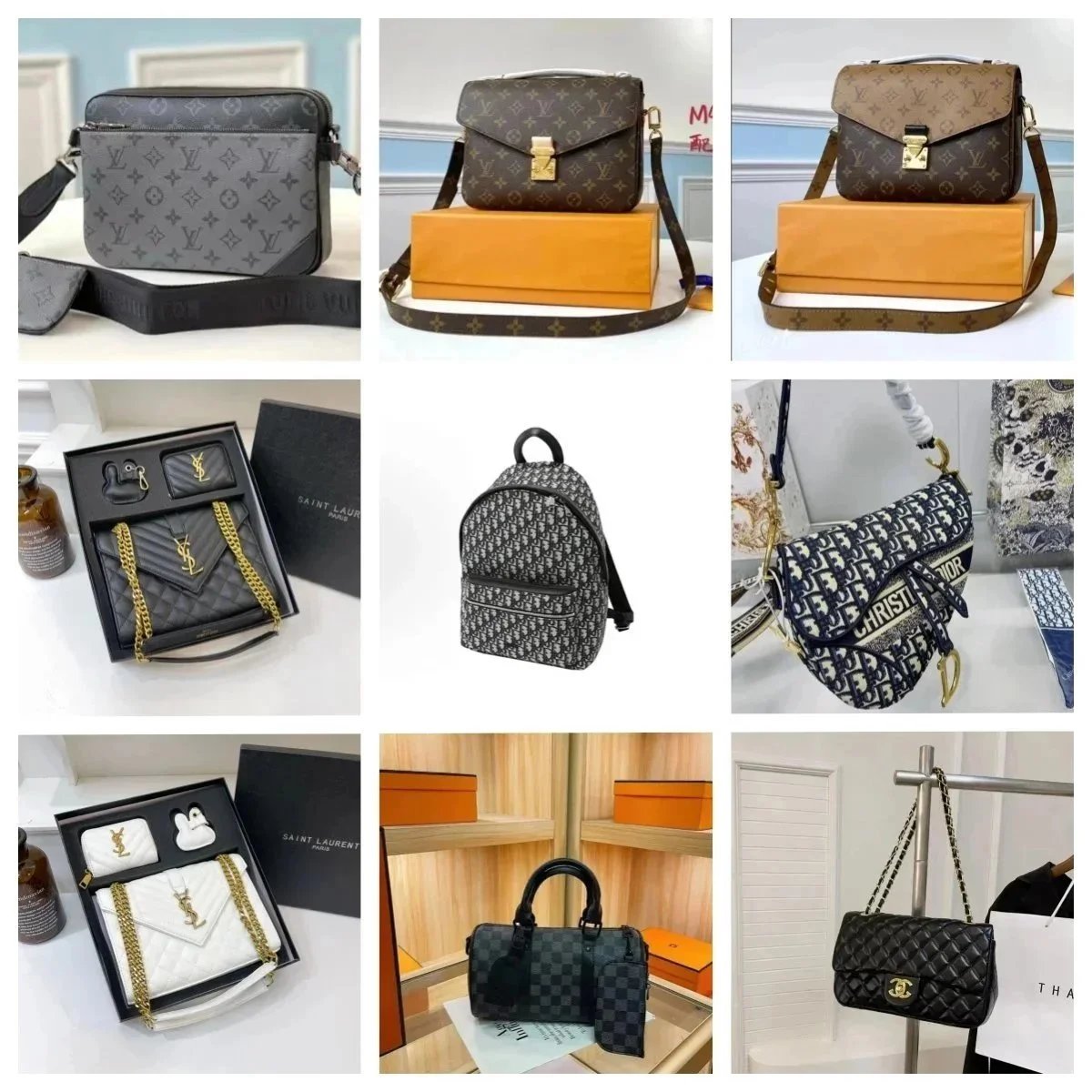 Louis Vuitton LV Monogram Canvas Classic Handbag Collection Brown