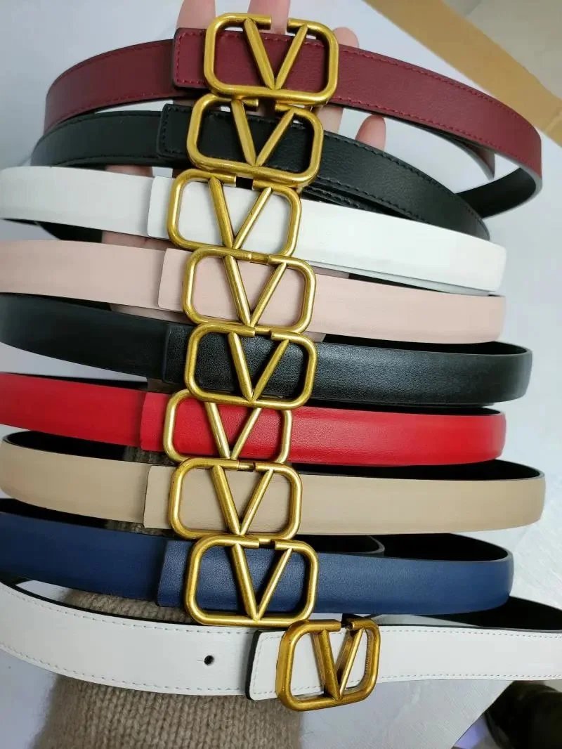 Valentino VLogo Signature classic leather belt Multicolor