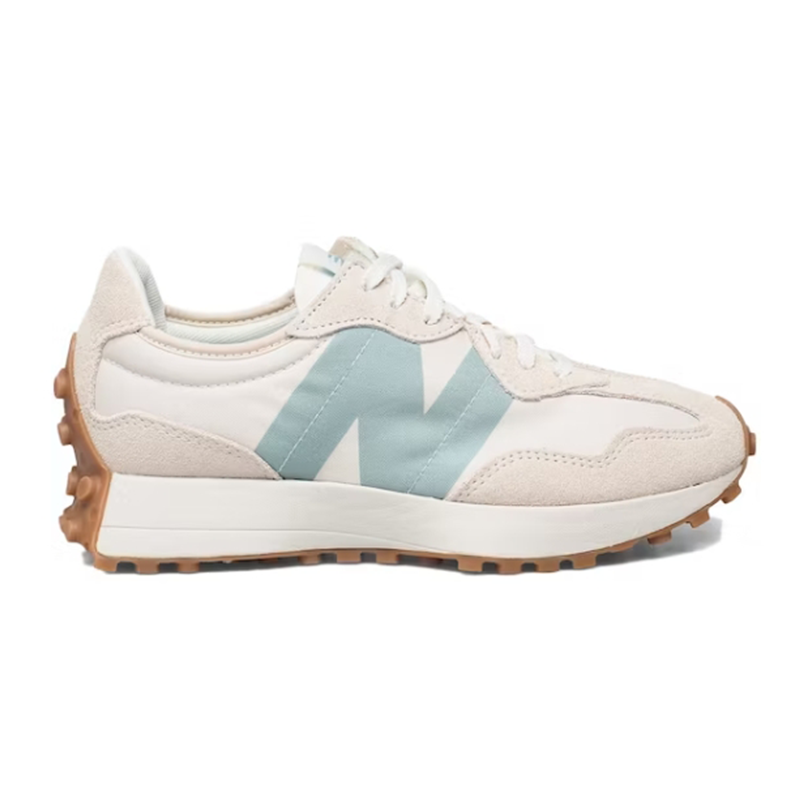 New Balance 327 Casual Sneakers White and Light Blue