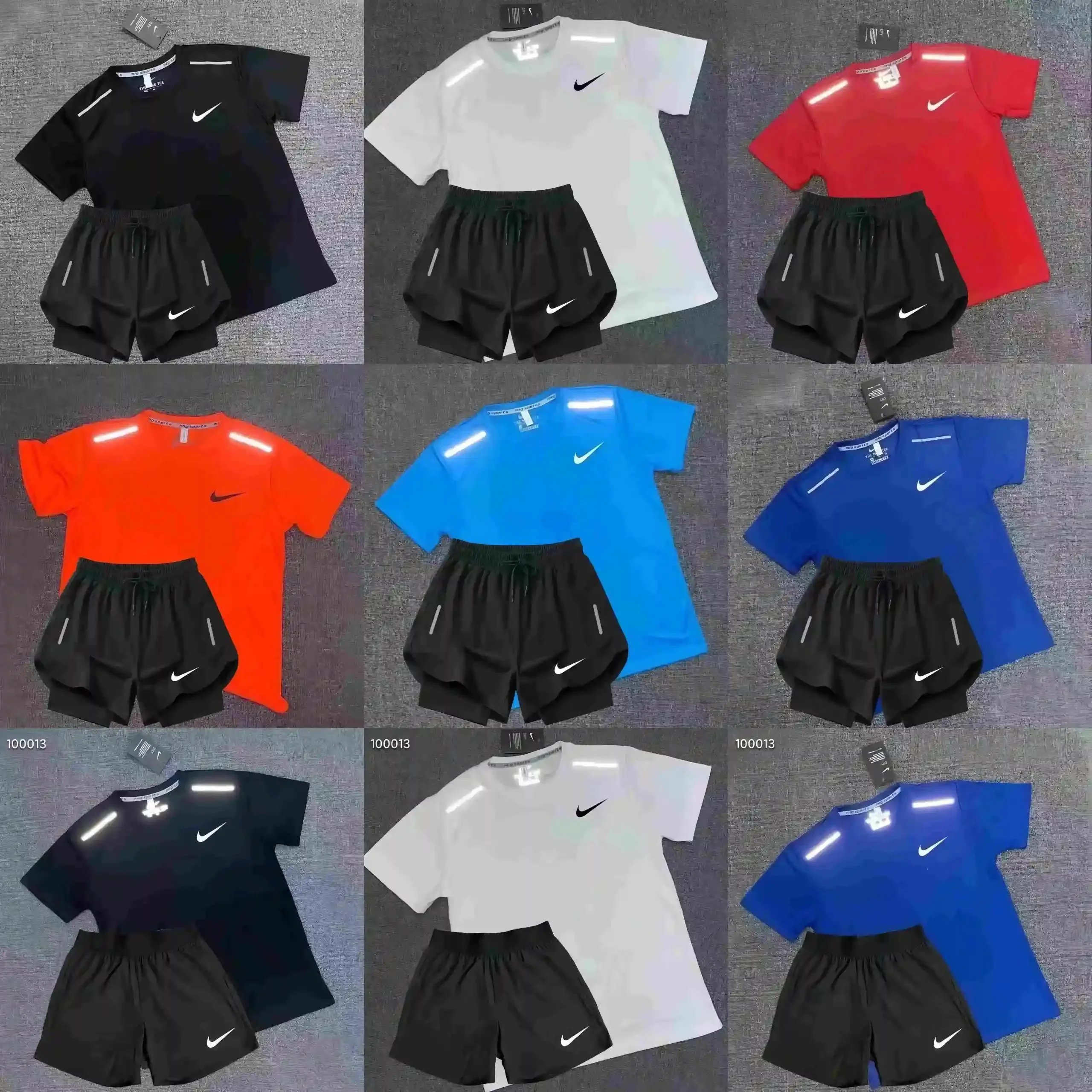 Nike Dri-FIT Training Matching Set Sporty T-Shirt and Shorts Multicolor