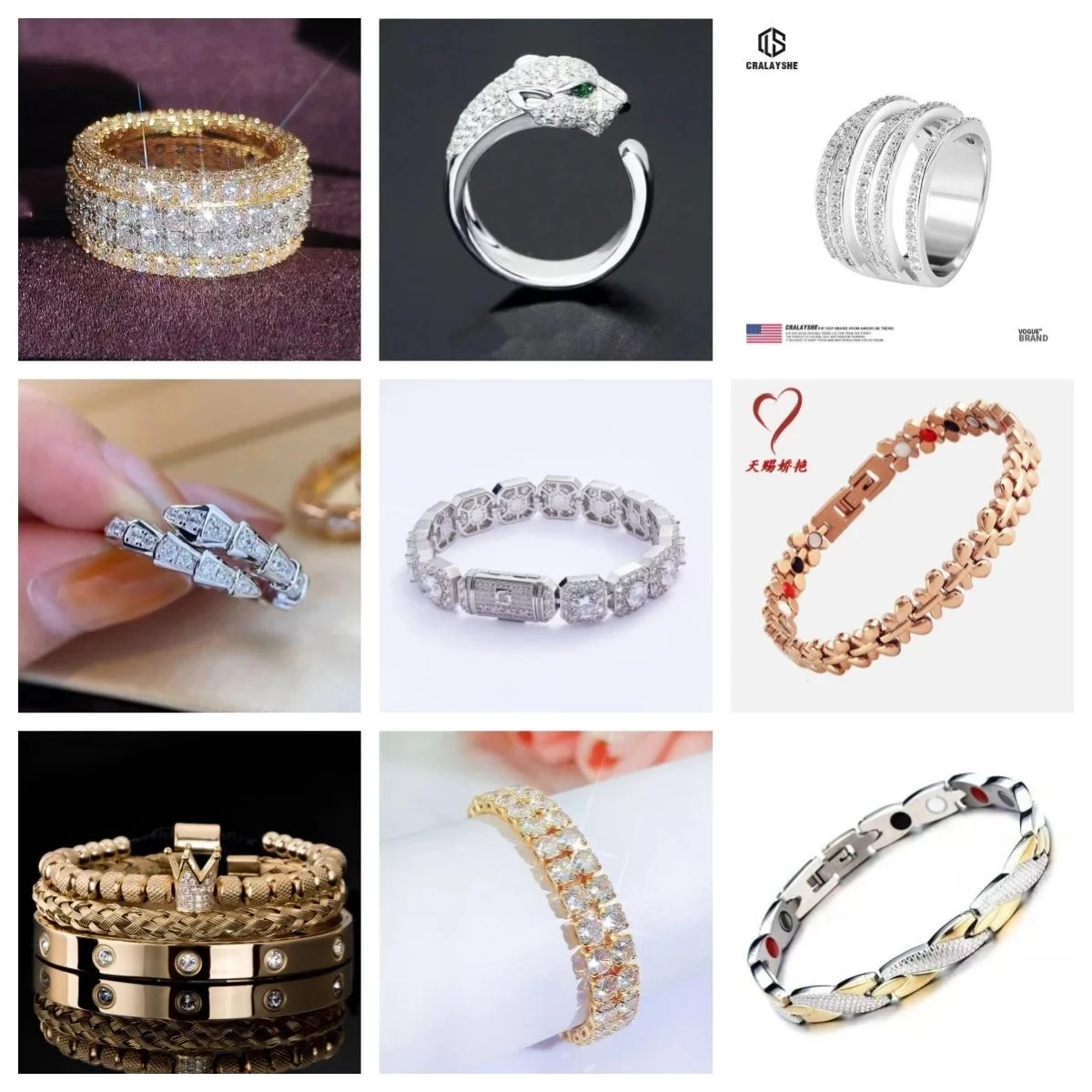 Design Jewelry Collection Elegant Accessories Multicolor