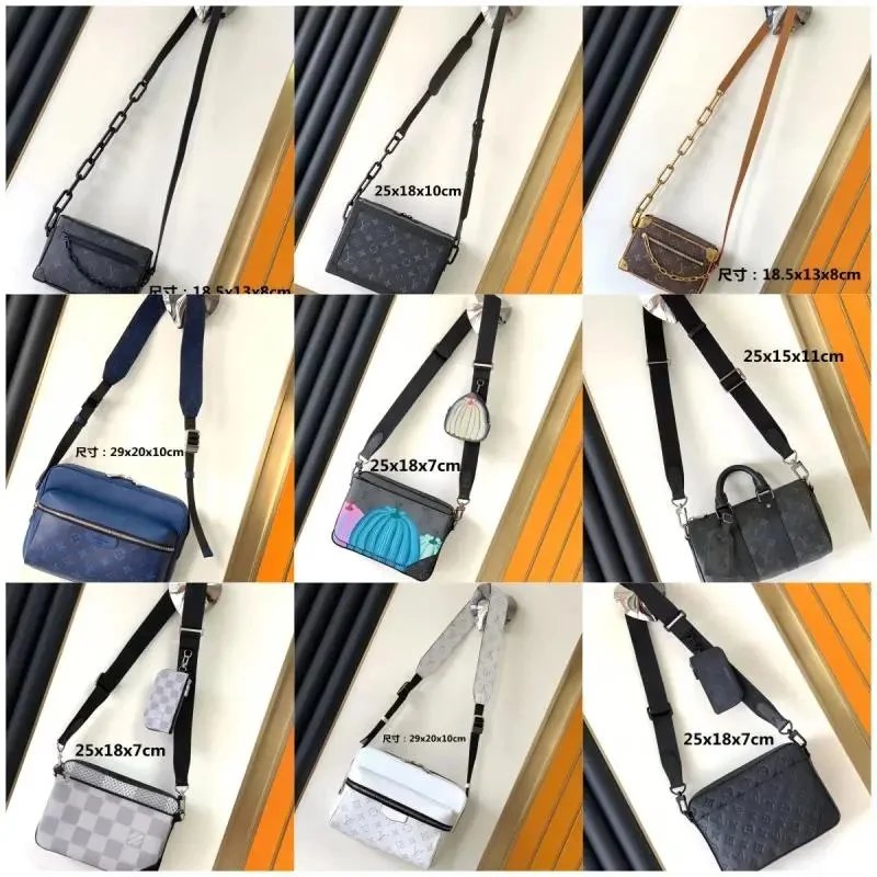 Louis Vuitton LV Messenger Bag Collection Versatile Crossbody Bag Multicolor