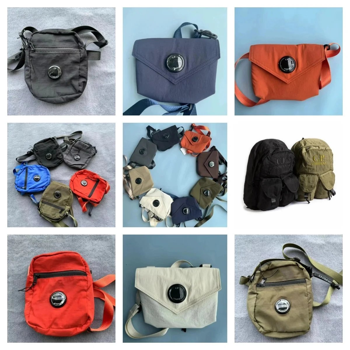 C.P. Company Lens Detail Nylon Crossbody Bag Multicolor