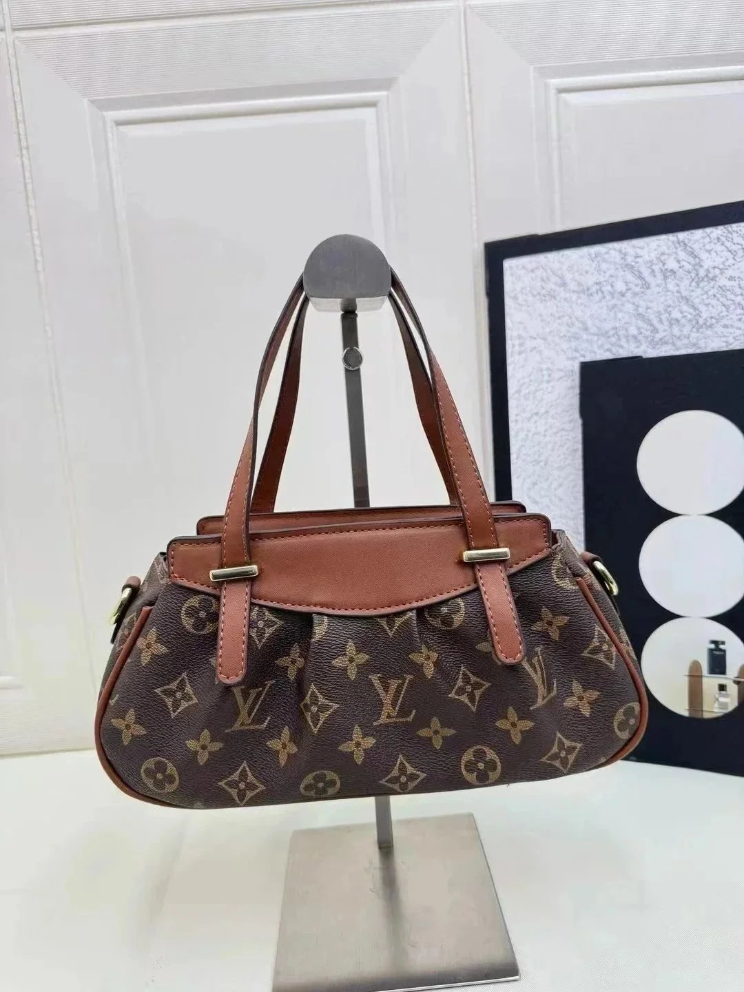 Louis Vuitton LV Stresa PM Monogram Canvas Shoulder Bag Brown